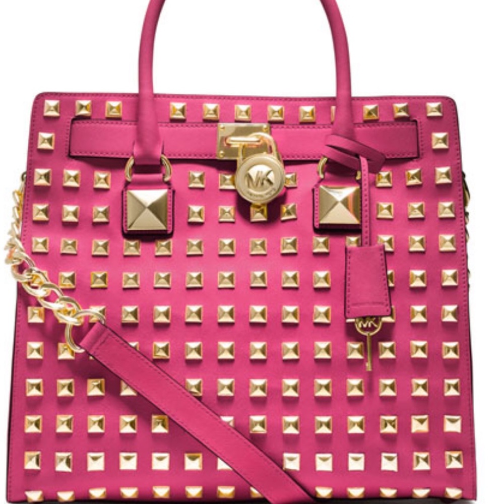 Michael kors pink pyramid stud Hamilton